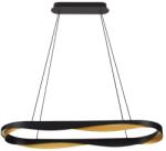 Nova Luce Fekete-arany fém LED függőlámpa Nova Luce Radon 100 cm (NOL-9186949)