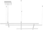 Nova Luce Fehér fém LED függőlámpa Nova Luce Tempó 102 cm (NOL-9002055)