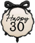 PartyDeco S. r. o 30. Évszámos lufi, fólia, masnis, Happy, 45 cm