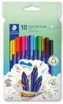STAEDTLER Filctoll készlet, 1 mm, STAEDTLER Triplus 323 , 10 különböző szín (323 C10) - molnarpapir