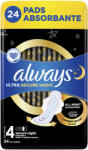 Always Ultra Secure Night (4-es méret) Szárnyas egészségügyi betét 24 db (8006540093764)