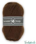 DURABLE Soqs 406 Chestnut - sötétbarna gyapjú zoknifonal