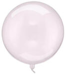 Partydeco Buborék lufi gömb lufi 16" 40cm, átlátszó, rózsaszín (LUFI236203)