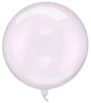 Partydeco Buborék lufi gömb lufi 16" 40cm, átlátszó, lila (LUFI734375)