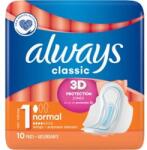 Always Classic Normal Egészségügyi Betét Szárnyakkal 10 Db (4015400260837)