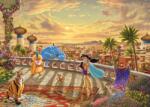 Schmidt Spiele - Puzzle Thomas Kinkade: Disney Dreams Collection: Jasmine dansează în lumina soarelui din deșert, Aladdin - 1 000 piese Puzzle