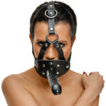 ZADO Ham Dildo ZADO Leather Head Harness with Dild