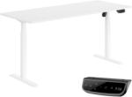 StableDesk Birou reglabil electric StableDesk, 1 motor, Touchscreen, Ridica 80 kg, Ergonomic, 3 Functii de Memorie, Sistem Anti-Coliziune, Timer, Inaltime 71-119 (SD-102-AL-FM2286-160x80)