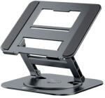 PadForce Suport laptop PadForce®, 11-17.3″ inch, Rotire 360°, Ajustabil pe Inaltime, Pana la 10 kg, Portabil, Anti-Alunecare, Stabil pe birou, Reglaj intensita (BS-448-SGRI) Suport laptop