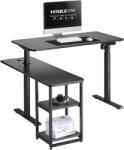 StableDesk Birou reglabil pe inaltime StableDesk Raft-S, 1 motor, Controler cu Butoane, Negru (SD-129-NE)