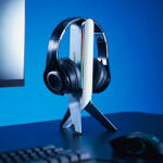 StableDesk Suport casti Gaming StableDesk Tripod, Iluminare RGB, HUB USB integrat, Alb (SD-158-AL)