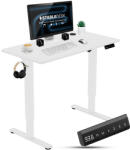 StableDesk Birou reglabil pe inaltime StableDesk Lite, 1 motor, Ridica 70kg, Inaltime 73-122 cm, 3 Functii de Memorie, Sistem Anti-Coliziune, Organizator Cabluri (SD-112-AL)