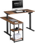 StableDesk Birou reglabil pe inaltime StableDesk Raft-S, 1 motor, Controler cu Butoane, Maro (SD-129-MARO)
