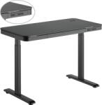StableDesk Birou Reglabil Electric pe Inaltime StableDesk All-In-One, 1 Motor, Incarcare Wireless, Sertar Depozitare Integrat, Suport Carlig pentru Genti/Casti, (SD-127-NE)