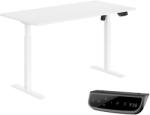 StableDesk Birou reglabil electric StableDesk, 1 motor, Touchscreen, Ridica 80 kg, Ergonomic, 3 Functii de Memorie, Sistem Anti-Coliziune, Timer, Inaltime 71-119 (SD-102-AL-FM2286-150x75)