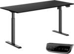 StableDesk Birou reglabil electric StableDesk, 1 motor, Touchscreen, Ridica 80 kg, Ergonomic, 3 Functii de Memorie, Sistem Anti-Coliziune, Timer, Inaltime 71-119 (SD-102-NE-D-NE-160x80)