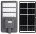 Flippy Lampa solara stradala Flippy, IP65, senzor de lumina, 510 LED-uri SMD, 5000 lm, panou 53W, putere 500W, autonomie 12-16 ore, telecomanda, montare prin fixare, pentru strada sau gradina, finisaj mat, m
