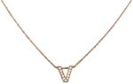 Flippy Colier Argint 925 Litera V, Placat cu Aur Roz, 40 cm (teo-102797)