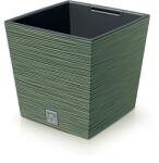 Prosperplast Furu Square Low virágcserép, 24 cm - föld zöld (DFS240-5615C)