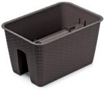 Prosperplast Ratolla Square négyszög korlátláda, 40 cm - umbra (DRLB400-440U)