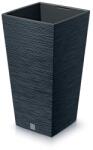 Prosperplast Furu Square virágcserép, 30 cm - antracit (DFSH300-S433)