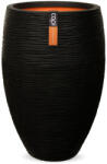 Capi Europe Capi Deluxe Rib virágcserép, 56x85 cm - fekete (KBLR1132)