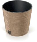 Prosperplast Furu Low Round Eco Wood virágcserép, 25 cm - natúr (DFR250W-4665W)