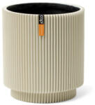 Capi Europe Capi Groove Cylinder virágcserép, 15x17 cm - bézs (BGVBG313)