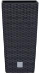 Prosperplast Rato Square 2in1 virágcserép, 30 cm - antracit (DRTS300-S433)