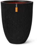 Capi Europe Capi Groove low virágcserép, 46x58 cm - fekete (KGVBL783)