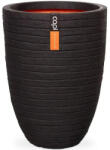 Capi Europe Capi Row elegant low virágcserép, 46x58 cm - fekete (KBLRO783)