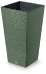 Prosperplast Furu Square virágcserép, 30 cm - föld zöld (DFSH300-5615C)