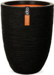 Capi Europe Capi Low Rib virágcserép, 34x46 cm - fekete (KBLR782)