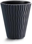 Prosperplast Sandy Low virágcserép, 40 cm - antracit (DBSP400-S433)