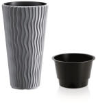 Prosperplast Sandy Slim virágcserép, 35 cm - kő szürke (DPSP350-405U)