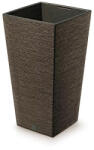 Prosperplast FURU SQUARE ECO WOOD virágcserép. 30 cm- kávé (DFSH300W-4625W)