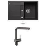  BLANCO METRA 45 S EXCENTERREL + BLANCO Linus CSAPTELEP - palaszürke (518868 + 518814)