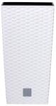 Prosperplast Rato Square 2in1 virágcserép, 26, 5 cm - fehér (DRTS265-S449)