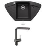 BLANCO ZIA 9 E EXCENTERREL + BLANCO Linus CSAPTELEP - antracit (514756 + 516698)