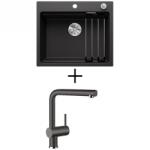 BLANCO ETAGON 6 EXCENTERREL + BLANCO Linus CSAPTELEP - antracit (524529 + 516698)