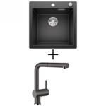  BLANCOPLEON 5 EXCENTERREL + BLANCO Linus-s CSAPTELEP - antracit (523676 + 516688)