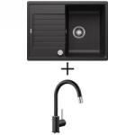 BLANCO ZIA 45 S Compact EXCENTERREL + BLANCO Mida-S CSAPTELEP - vulkánszürke (527379 + 526967)