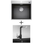 BLANCO Subline 500 IF/A SteelFrame + olasz ZUHANYFEJES Alano Cr csaptelep - fehér (524112 + Alano Cr)