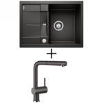  BLANCO METRA 45 S Compact EXCENTERREL + BLANCO Linus-S CSAPTELEP - tartufo (519580 + 517621)