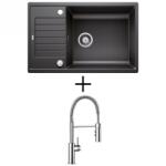 BLANCO ZIA XL 6 S Compact EXCENTERREL + BLANCO Catris-S króm CSAPTELEP - kávé (523272 + 521476)