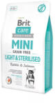 Brit Mini Grain Free Light&Sterilised Rabbit & Salmon 400 g