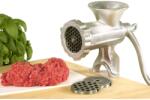KRÜGER Karl Kruger SIRIUS Ajutor de coacere, marimea 8 | cu accesoriu reglabil pentru patiserie, aluminiu (FW 8) Masina de tocat manual