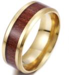 HARAHU WO-17191 Gyűrű - Arany/SötétBarna/57mm KP17191