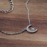  Colier din argint "Luceafăr" - Eleganță subtilă (IV15750N40E5ZBLRD)