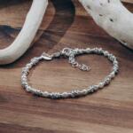  Brățară reglabilă din argint cu perle naturale de 4 mm - Eleganță subtilă (IV14214P160PBL)